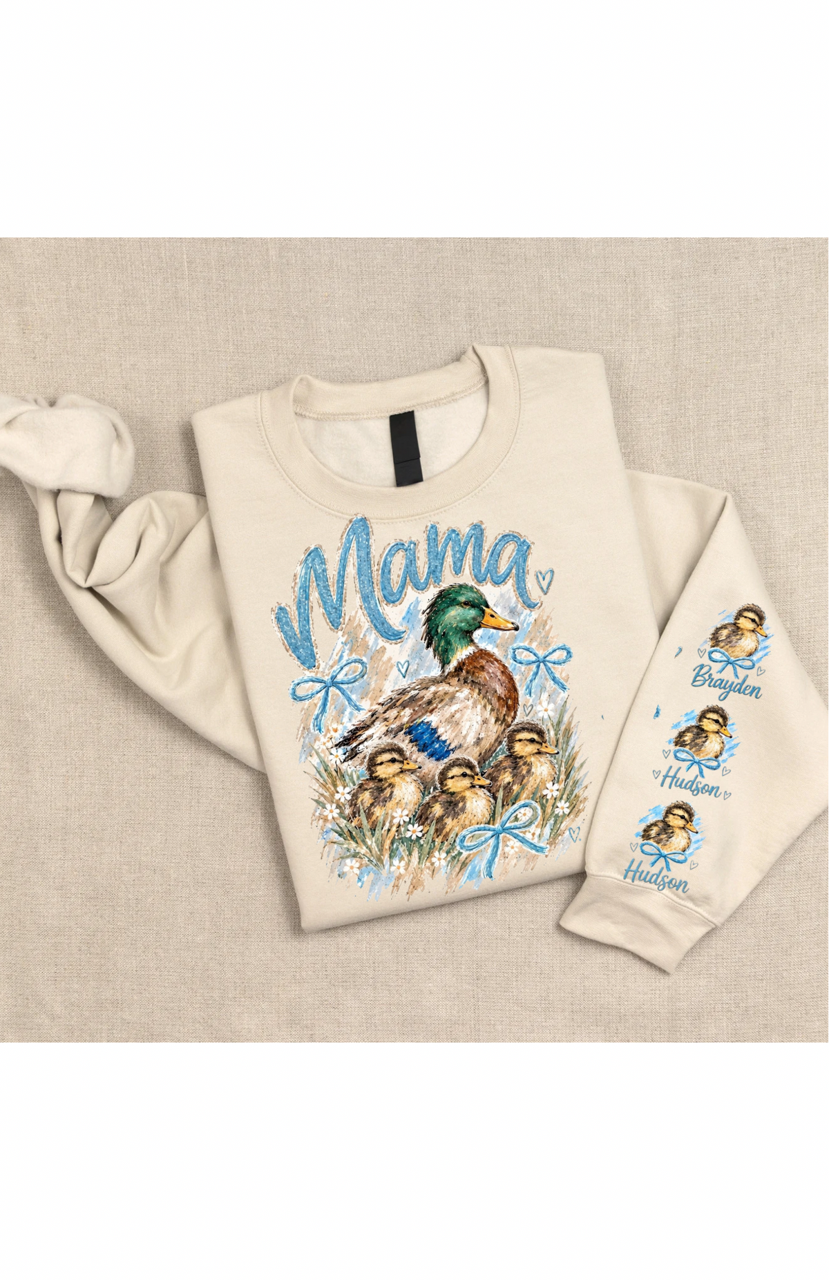Blue Mama Duck